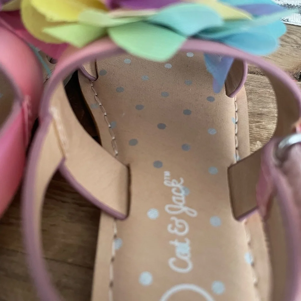 Cat & Jack: Toddler Pink and Yellow Floral Sandals